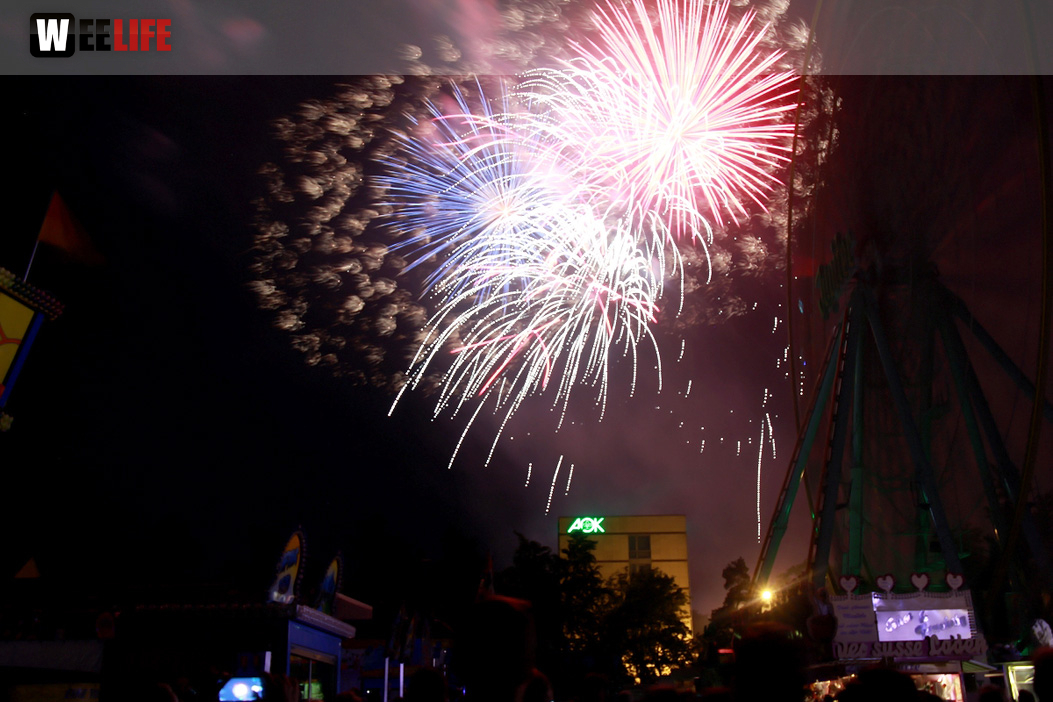 Abschlussfeuerwerk Hofer Volksfest 2017
