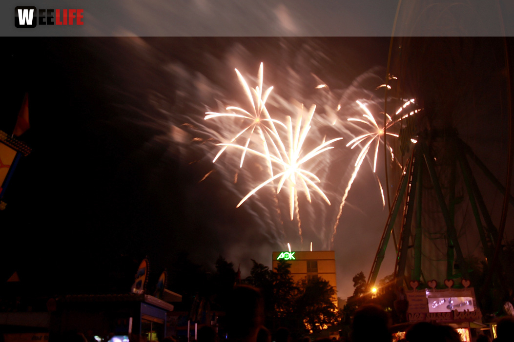 Abschlussfeuerwerk Hofer Volksfest 2017