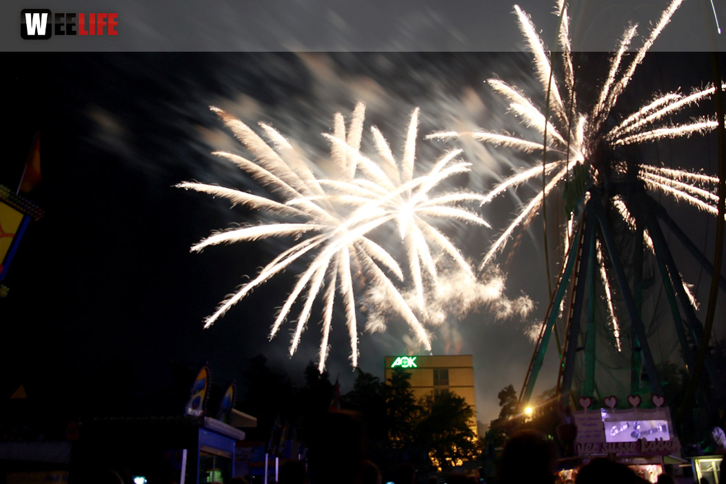 Abschlussfeuerwerk Hofer Volksfest 2017