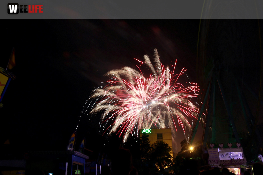 Abschlussfeuerwerk Hofer Volksfest 2017