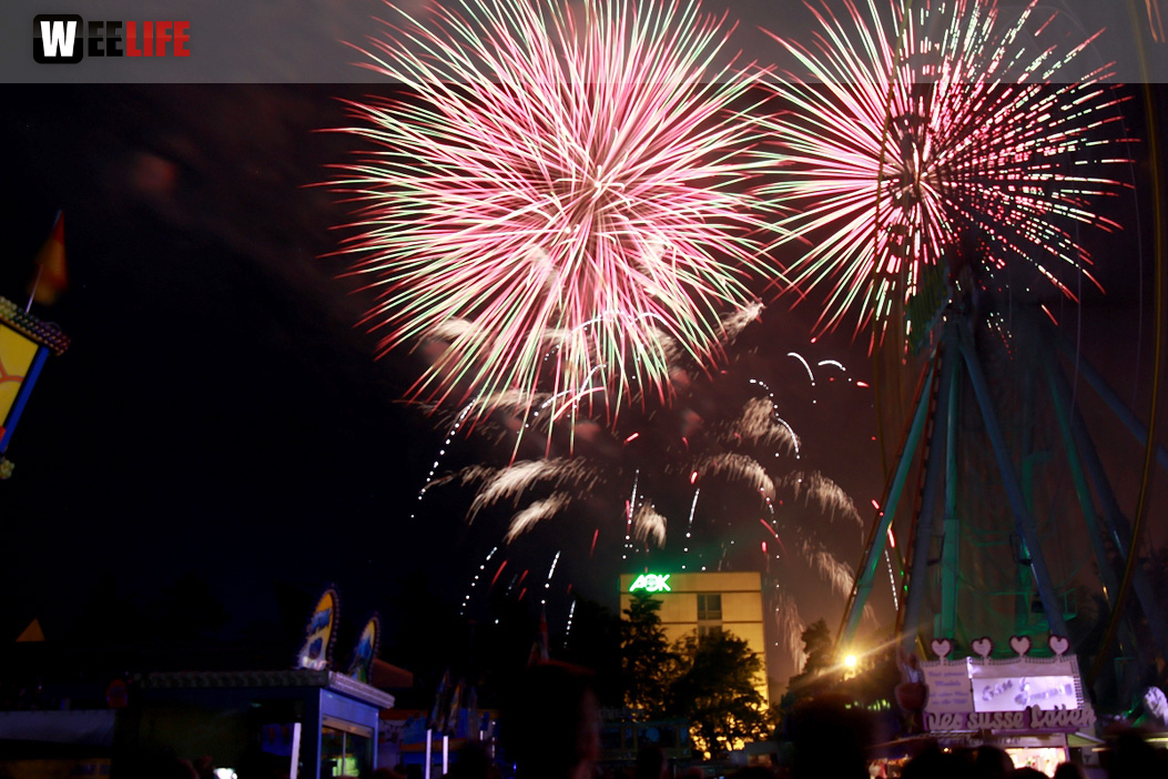 Abschlussfeuerwerk Hofer Volksfest 2017