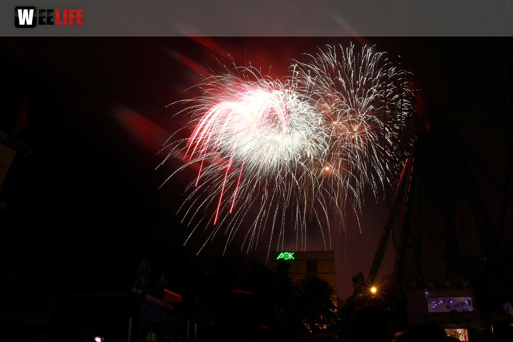 Abschlussfeuerwerk Hofer Volksfest 2017