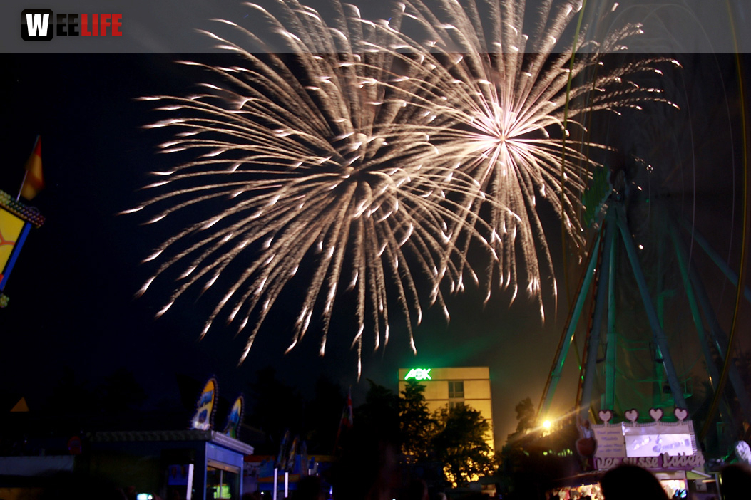 Abschlussfeuerwerk Hofer Volksfest 2017