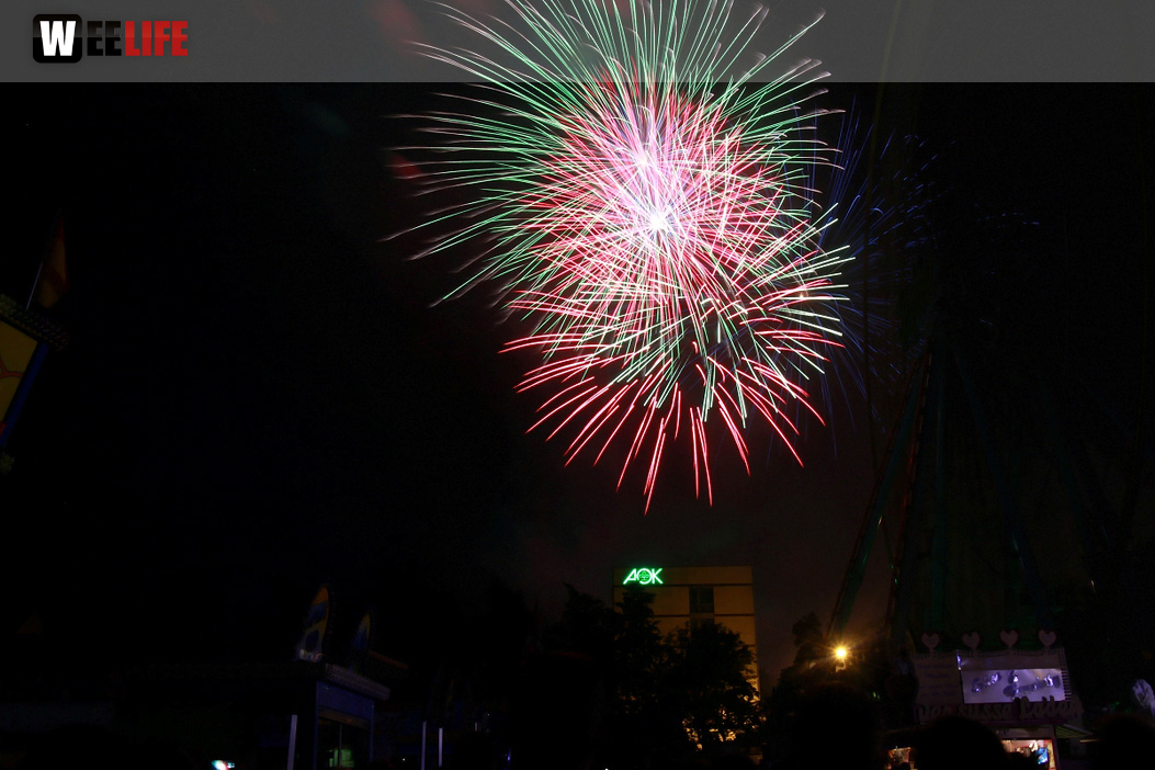Abschlussfeuerwerk Hofer Volksfest 2017
