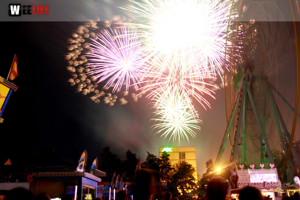Abschlussfeuerwerk Hofer Volksfest 2017