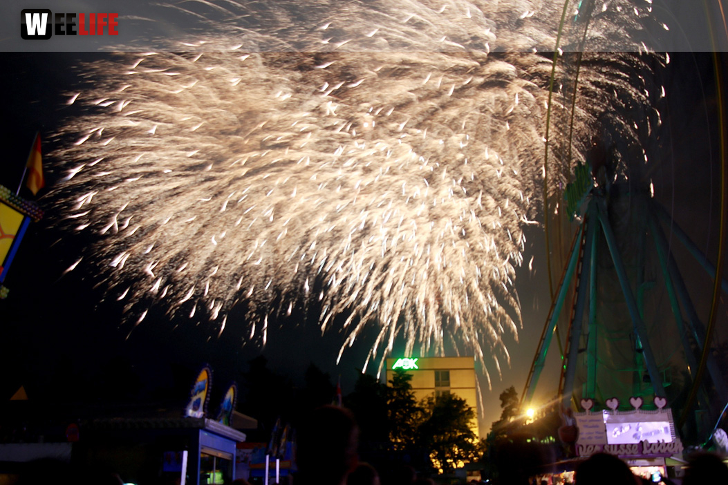 Abschlussfeuerwerk Hofer Volksfest 2017