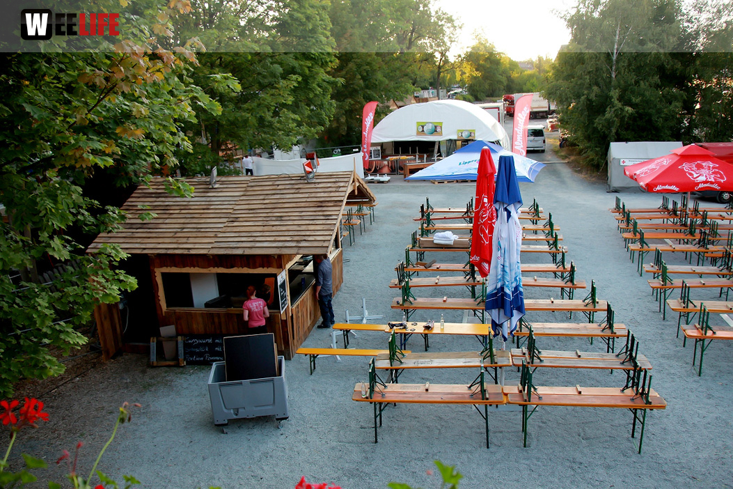 Volksfest Aufbau 26.7.2018