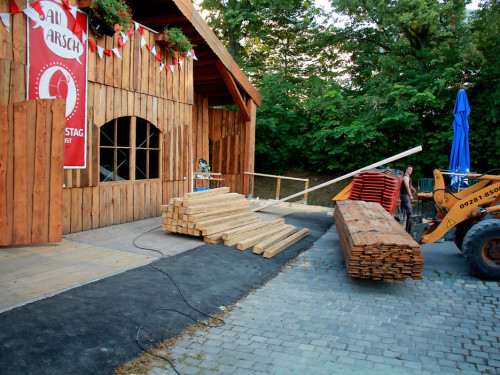 Volksfest Aufbau 26.7.2018 – Foto 20