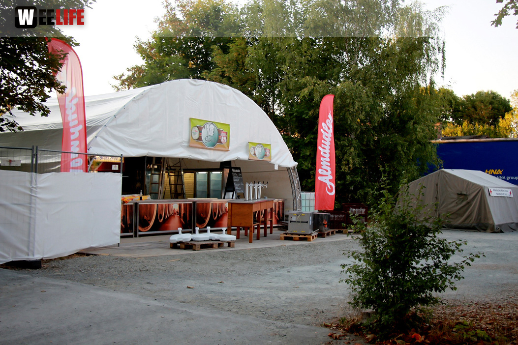 Volksfest Aufbau 26.7.2018