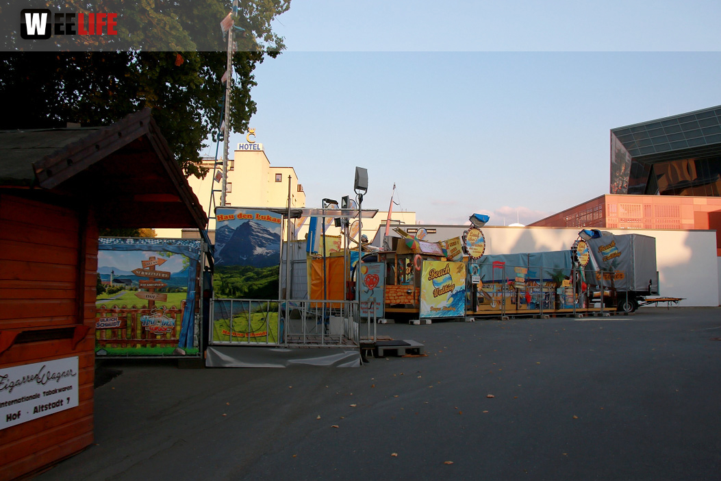 Volksfest Aufbau 26.7.2018