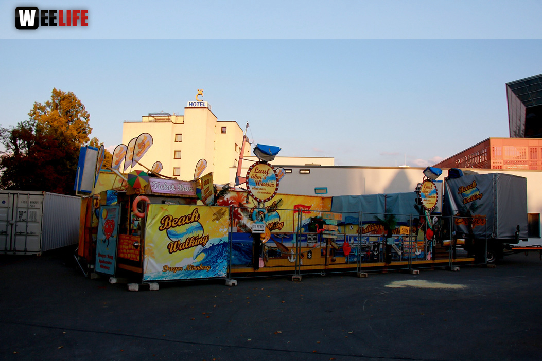 Volksfest Aufbau 26.7.2018