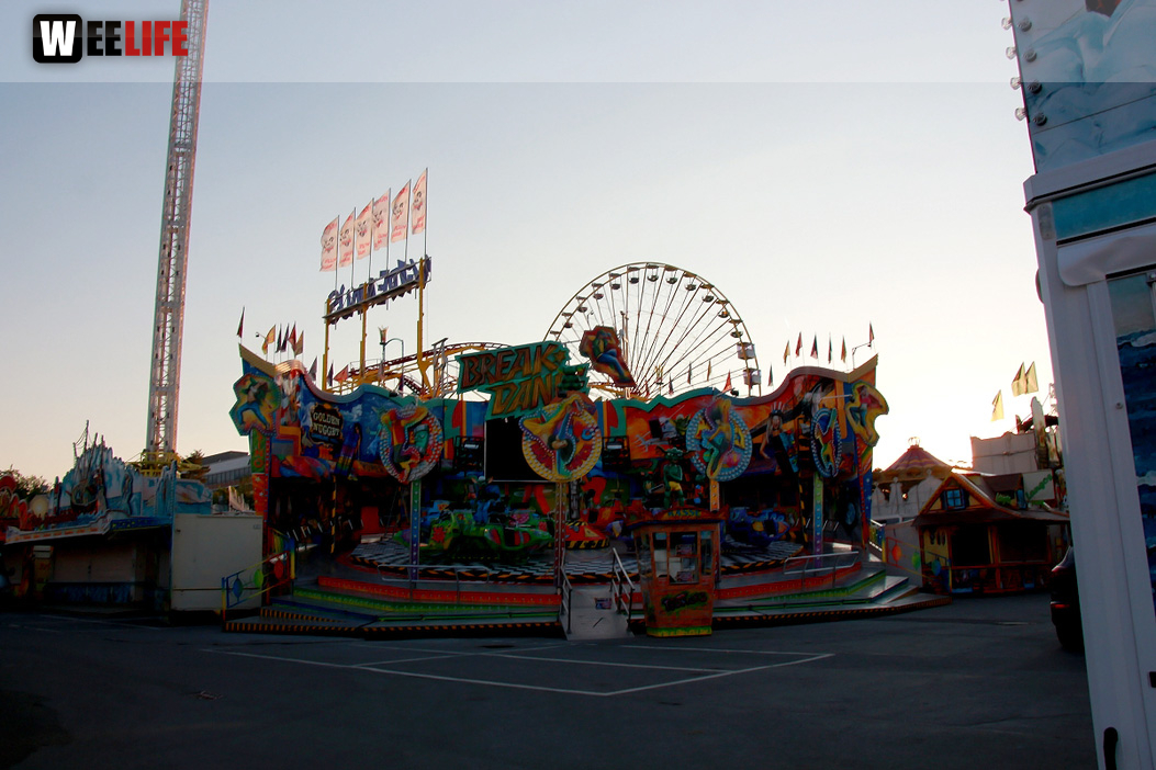 Volksfest Aufbau 26.7.2018