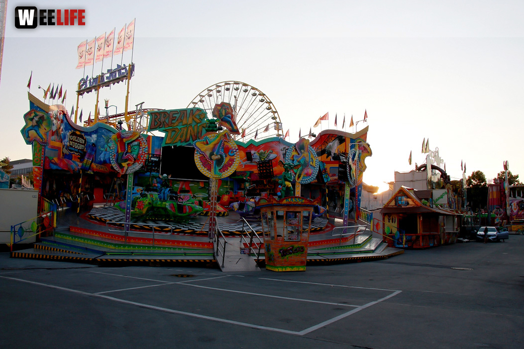 Volksfest Aufbau 26.7.2018