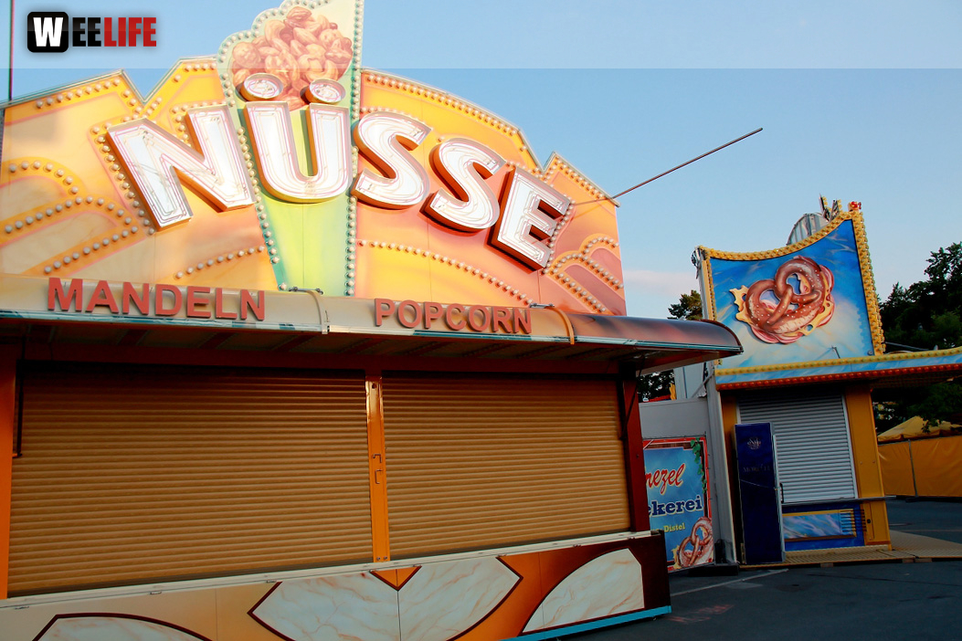 Volksfest Aufbau 26.7.2018