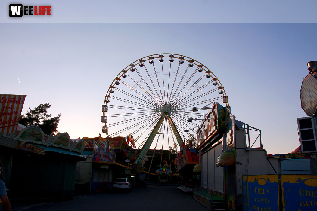 Volksfest Aufbau 26.7.2018