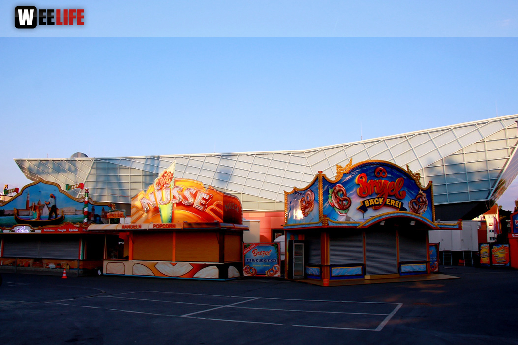 Volksfest Aufbau 26.7.2018