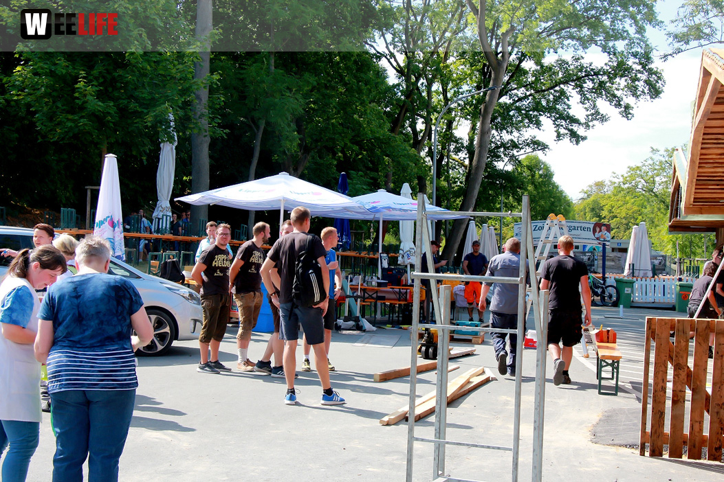 Letzte Vorbereitung  Volksfest 2018 27.7.2018