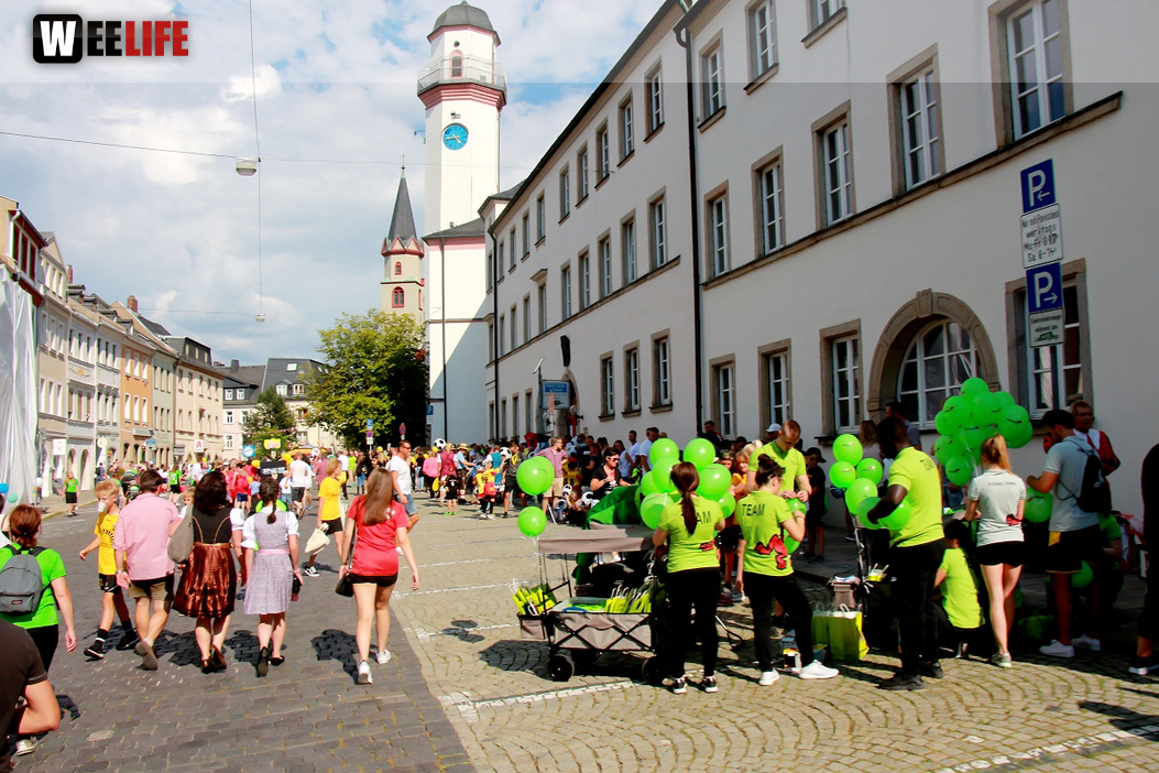 Aufstellung Volksfestumzug  Hofer Volksfest 2018 27.7.2018