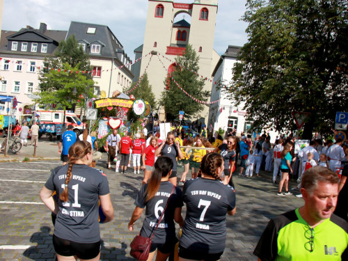 Aufstellung Volksfestumzug  Hofer Volksfest 2018 27.7.2018 – Foto 34
