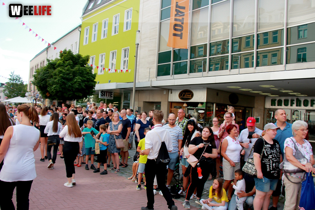 Zuschauer Volksfestumzug  Hofer Volksfest 2018