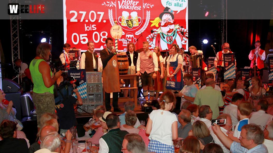 Bieranstich Hofer Volksfest 2018