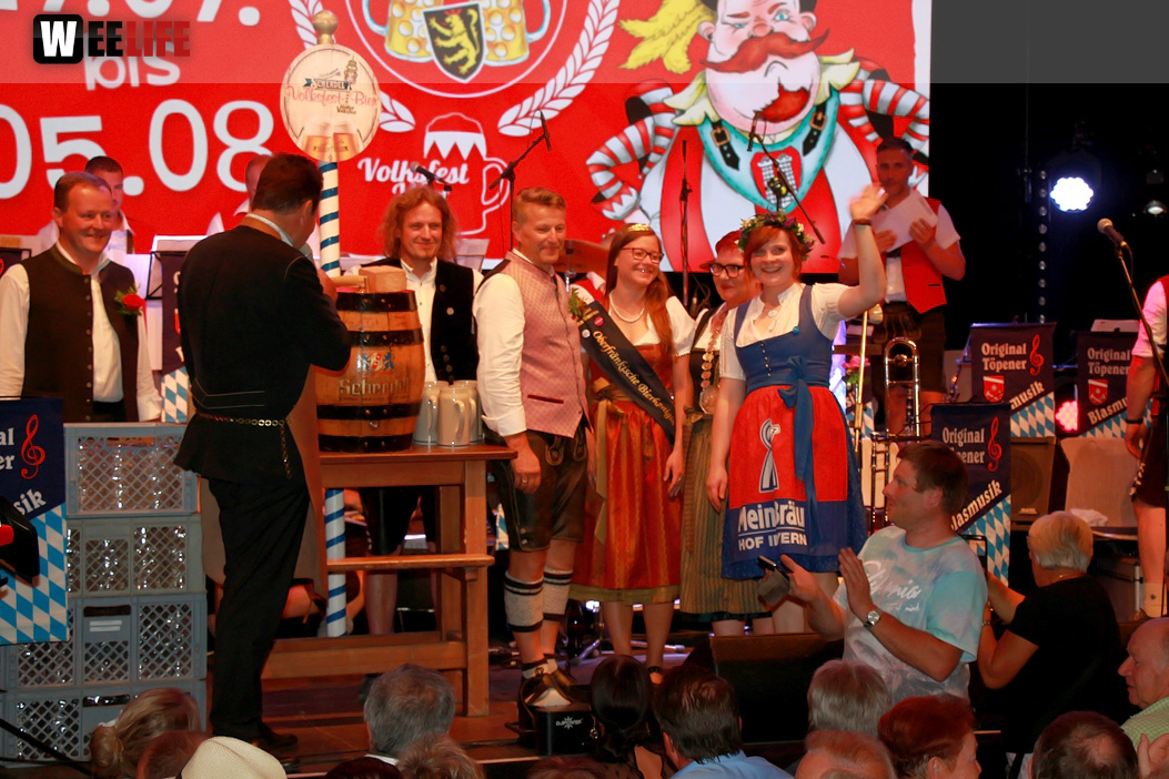 Bieranstich Hofer Volksfest 2018