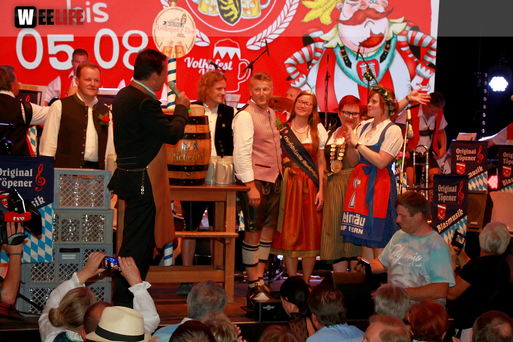 Bieranstich Hofer Volksfest 2018