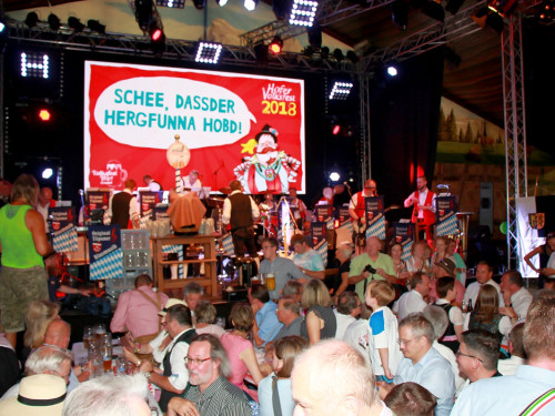 Auftakt mit der Original Töpener Blasmusik Hofer Volksfest 2018 – Foto 29