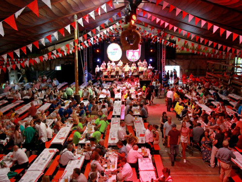 Auftakt mit der Original Töpener Blasmusik Hofer Volksfest 2018 – Foto 52