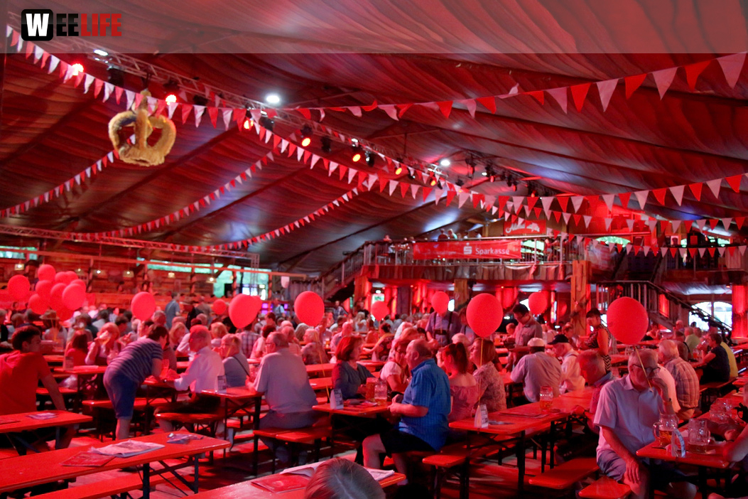 Tag der Sparkasse Jetzendorfer Hinterhofmusikanten Hofer Volksfest 2018