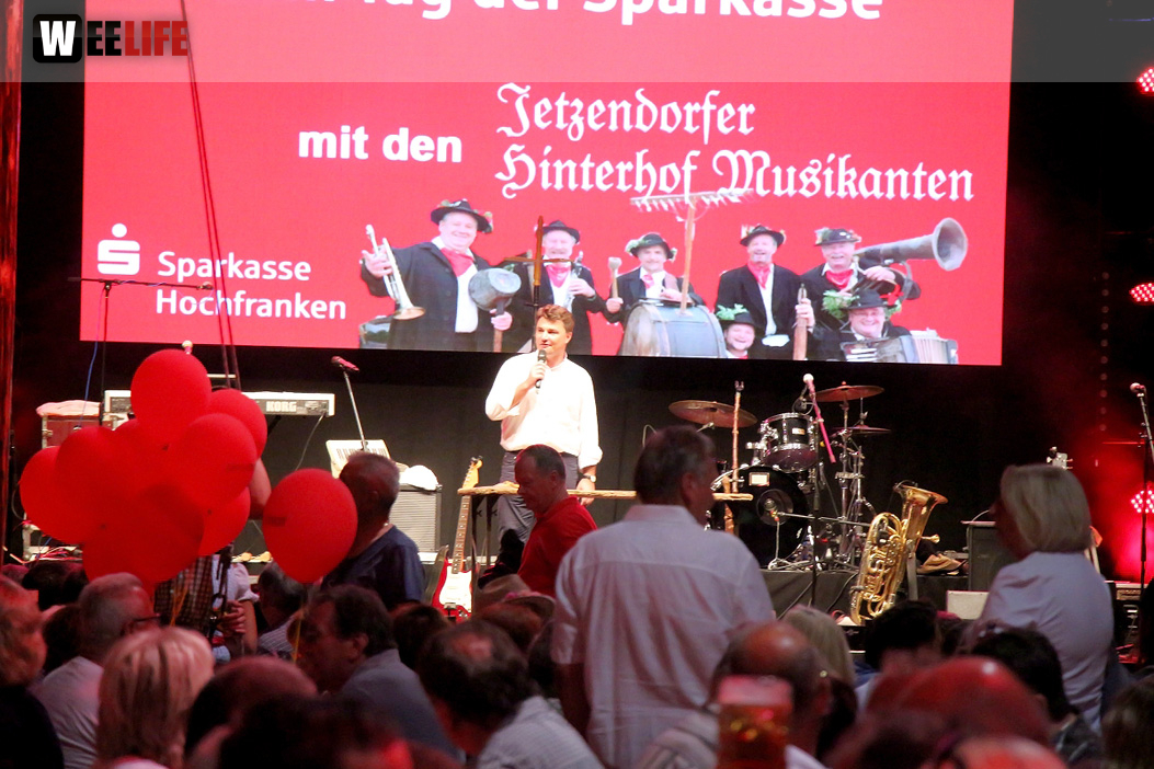 Tag der Sparkasse Jetzendorfer Hinterhofmusikanten Hofer Volksfest 2018