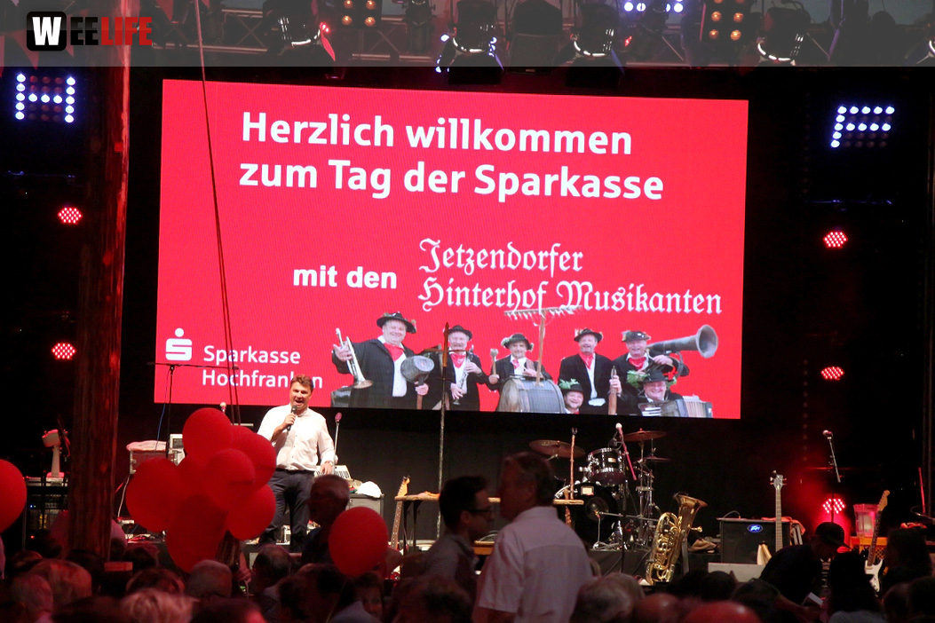 Tag der Sparkasse Jetzendorfer Hinterhofmusikanten Hofer Volksfest 2018