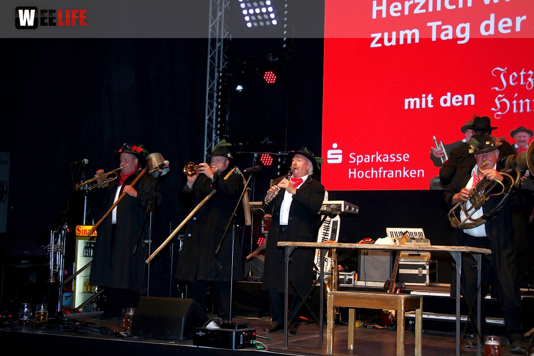 Tag der Sparkasse Jetzendorfer Hinterhofmusikanten Hofer Volksfest 2018