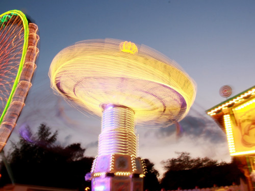 Langzeitbelichtung Hofer Volksfest 2018 2.8.18 – Foto 2