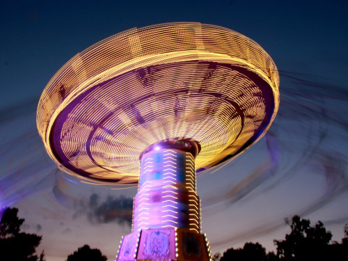 Langzeitbelichtung Hofer Volksfest 2018 2.8.18 – Foto 5