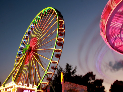 Langzeitbelichtung Hofer Volksfest 2018 2.8.18 – Foto 6