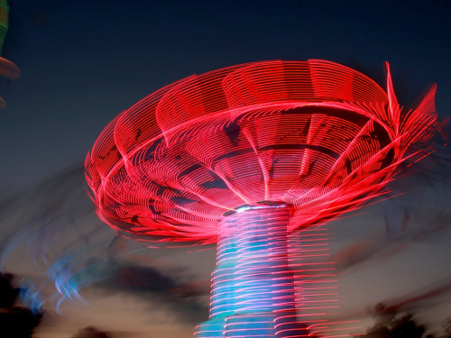 Langzeitbelichtung Hofer Volksfest 2018 2.8.18 – Foto 8