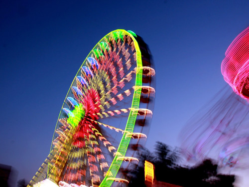 Langzeitbelichtung Hofer Volksfest 2018 2.8.18 – Foto 9