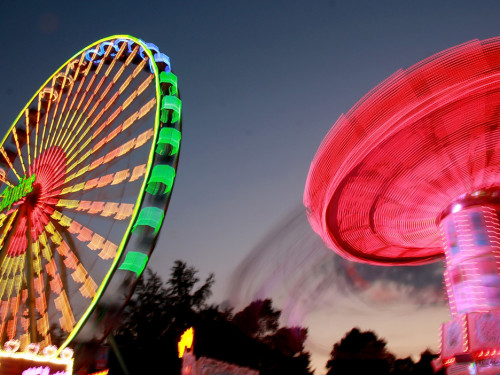 Langzeitbelichtung Hofer Volksfest 2018 2.8.18 – Foto 11