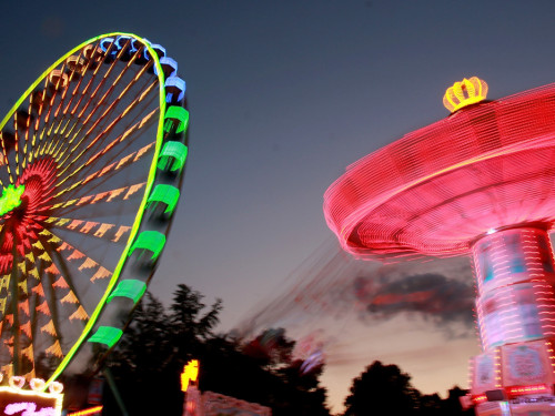 Langzeitbelichtung Hofer Volksfest 2018 2.8.18 – Foto 12