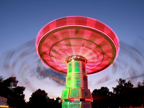 Langzeitbelichtung Hofer Volksfest 2018 2.8.18 – Foto 14