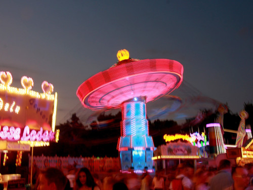Langzeitbelichtung Hofer Volksfest 2018 2.8.18 – Foto 16
