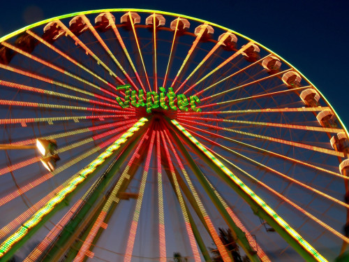 Langzeitbelichtung Hofer Volksfest 2018 2.8.18 – Foto 23
