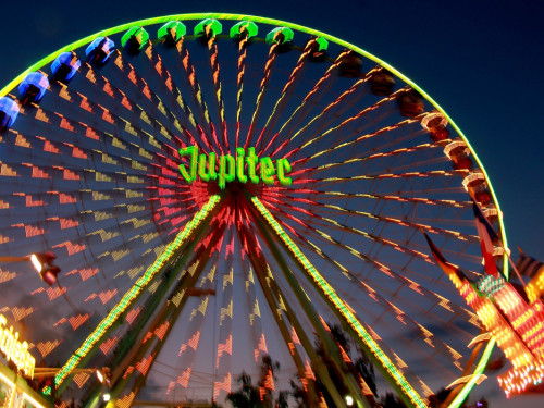 Langzeitbelichtung Hofer Volksfest 2018 2.8.18 – Foto 25