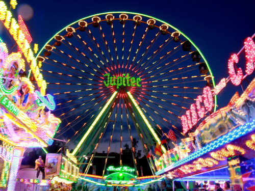 Langzeitbelichtung Hofer Volksfest 2018 2.8.18 – Foto 32