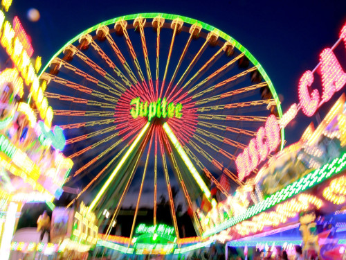 Langzeitbelichtung Hofer Volksfest 2018 2.8.18 – Foto 33