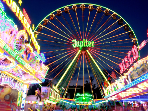 Langzeitbelichtung Hofer Volksfest 2018 2.8.18 – Foto 34