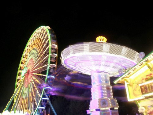 Langzeitbelichtung Hofer Volksfest 2018 2.8.18 – Foto 38
