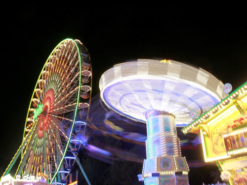 Langzeitbelichtung Hofer Volksfest 2018 2.8.18 – Foto 39