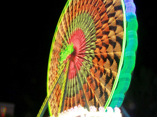 Langzeitbelichtung Hofer Volksfest 2018 2.8.18 – Foto 44